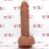 Fallo ultra realistico in silicone Dual Density color carne con ventosa 18,5 x 4 cm. Vitor - 4