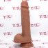 Fallo ultra realistico in silicone Dual Density color carne con ventosa 18,5 x 4 cm. Vitor - 6