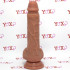 Fallo ultra realistico in silicone Dual Density color carne con ventosa 18,5 x 4 cm. Vitor - 5