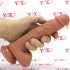 Fallo ultra realistico in silicone Dual Density color carne con ventosa 18,5 x 4 cm. Vitor - 8