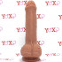 Fallo ultra realistico in silicone Dual Density color carne con ventosa 18 x 4 cm. Geoffrey - 4