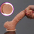 Vibratore Realistico Rotante Color Carne con Testicoli e Ventosa 17,8 x 4 cm. - 5