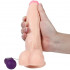 Vibratore Realistico Color Carne con Testicoli e Ventosa 20,5 x 4 cm. - 0