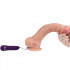 Vibratore Realistico Color Carne con Testicoli e Ventosa 24,5 x 4,8 cm. - 3