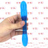 Dildo Doppio Flessibile in Jelly Galaxia Blue 18 x 2,9 cm. - 2