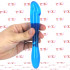 Dildo Doppio Flessibile in Jelly Galaxia Blue 18 x 2,9 cm. - 3