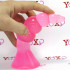 Plug anale rosa a sfere progressive con ventosa 18 x 3,4 cm. - 2