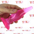 Cuneo Anale con Ventosa 13,8 x 3,5 cm. Rosa - 1