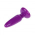Plug anale viola con ventosa 11,5 x 3,5 cm. - 2