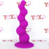 Cuneo anale in silicone fucsia a 7 bolle 15 x 3,5 cm. - 4