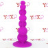 Cuneo anale in silicone fucsia a 7 bolle 15 x 3,5 cm. - 5
