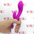 Vibratore Brighty rabbit fucsia in silicone con 30 vibrazioni 20 x 3,4 cm. - 1