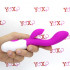 Vibratore Brighty rabbit fucsia in silicone con 30 vibrazioni 20 x 3,4 cm. - 3