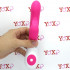 Vibratore rabbit fucsia in silicone con 30 vibrazioni 20,5 x 3,2 cm. - 2