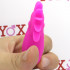 Lingue stimola clitoride in silicone fucsia 7,5 x 4,8 cm. - 0