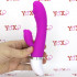 David - Vibratore rabbit fucsia in silicone con setole stimola clitoride 18,8 x 3,5 cm. - 2