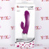 David - Vibratore rabbit fucsia in silicone con setole stimola clitoride 18,8 x 3,5 cm. - 5