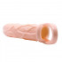 Guaina allunga pene +3 cm. con anello testicoli color carne 17,5 x 3,7 cm. - 2