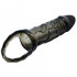 Guaina stimolante elastica nera con anello testicoli 10,5 x 3,2 cm. - 1