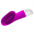 Stimola vagina e clitoride con lingue e setole in silicone fucsia - 0