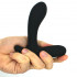 Stimolatore prostata vibrante in silicone nero 12,5 x 3,5 cm. - 4