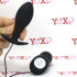 Cuneo anale vibrante da passeggio in puro silicone nero 8,5 x 3,1 cm. - 2