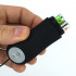 Cuneo Anale Progressivo Vibrante in Puro Silicone Nero da Passeggio 11,8 x 3 cm. - 3