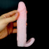 Guaina per Pene con Anello per Testicoli color Carne 17 x 3,6 cm. - 1