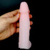 Guaina per Pene con Anello per Testicoli color Carne 17 x 3,6 cm. - 2