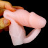 Guaina per Pene con Anello per Testicoli color Carne 17 x 3,6 cm. - 3