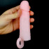 Guaina per Pene con Anello per Testicoli color Carne 15 x 3,6 cm. - 2