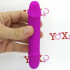 Mini vibratore realistico in silicone fucsia 12,7 x 2,5 cm. - 3