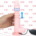 Vibratore con Spinta ed Effetto Rotante 22 x 4 cm. color Carne - 0