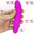 Stev - Vibratore Punto G con rilievi stimolanti in silicone fucsia 13,5 x 2,9 cm. - 2