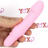 Stev - Vibratore Punto G con rilievi stimolanti in silicone rosa 13,5 x 2,9 cm. - 1