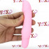 Stev - Vibratore Punto G con rilievi stimolanti in silicone rosa 13,5 x 2,9 cm. - 2