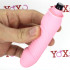 Stev - Vibratore Punto G con rilievi stimolanti in silicone rosa 13,5 x 2,9 cm. - 4