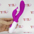 Vibratore rabbit in silicone fucsia sagomato con 30 vibrazioni 20 x 3,2 cm. - 2