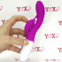 Vibratore rabbit in silicone fucsia sagomato con 30 vibrazioni 20 x 3,2 cm. - 1
