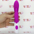 Vibratore rabbit in silicone fucsia sagomato con 30 vibrazioni 20 x 3,2 cm. - 5