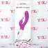 Vibratore rabbit in silicone fucsia sagomato con 30 vibrazioni 20 x 3,2 cm. - 6