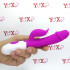 Vibratore rabbit fucsia in silicone con 30 vibrazioni 19,2 x 3,1 cm. - 3