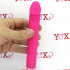 Vibratore realistico Punto G impermeabile in silicone fucsia 15,5 x 2,7 cm. - 1