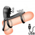 Anello Fallico Vibrante con Lecca Clitoride USB Ricaricabile - 0