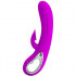 Vibratore rabbit con succhia clitoride ricaricabile USB Nicola di Pretty Love 24 x 3,5 cm. - 1