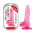 Fallo Realistico Crystal Jelly Rosa 13,5 X 2,3 cm. Asher - 2