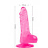 Fallo Realistico Crystal Jelly Rosa 13,5 X 2,3 cm. Asher - 1