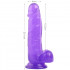Fallo Realistico Crystal Jelly Viola 17 x 4 cm. - 0