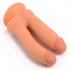 Dildo Realistico Doppia Penetrazione 17x3 e  14x3.5 cm. - 2