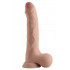 Dildo con Pelle Scorrevole a Doppia Densita 24 x 4,3 cm Colore Carne - 2
